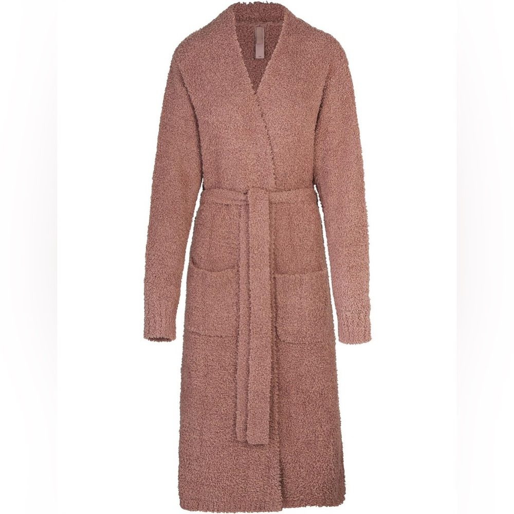 SKIMS Cozy Knit Robe in Dusty Rose